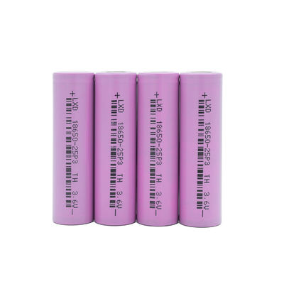 qualité  3C Max 3.6v 2500mah 18650 Lithium Ion Battery Lithium Cylindrical Cells usine