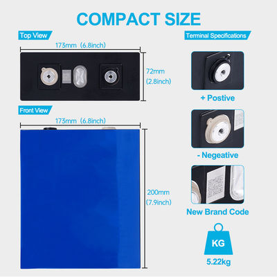 système solaire d'Ion Battery Packs For Power de lithium fait sur commande de 3.2Volt 280ah 1C