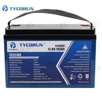 12,8 batterie profonde de cycle de lithium de V 100ah