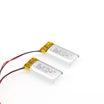 Batterie faite sur commande rechargeable de /li-po de batterie de polymère de Li-ion de 5mm 3.7v 200mah avec du CE d'UL
