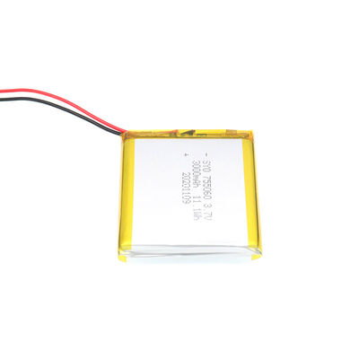 Lithium rechargeable Ion Polymer Battery Pack de place 3,7 V 3000mAh 11.1Wh
