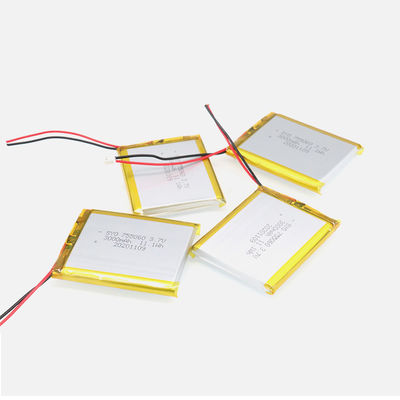 Lithium rechargeable Ion Polymer Battery Pack de place 3,7 V 3000mAh 11.1Wh