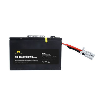 Lithium noir Ion Motorcycle Battery With Bms de Lifepo4 72V40Ah