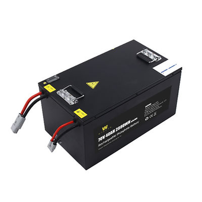 Lithium noir Ion Motorcycle Battery With Bms de Lifepo4 72V40Ah