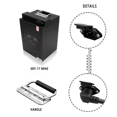 Le lithium adapté aux besoins du client Ion Motorcycle Battery de 60v 40ah 2500 fois font un cycle la vie
